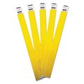 Advantus Crowd Management Wristbands, Sequential, 9 3/4 x 3/4, Yellow, PK500 75512